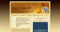 Desktop Screenshot of kellycowanmd.com